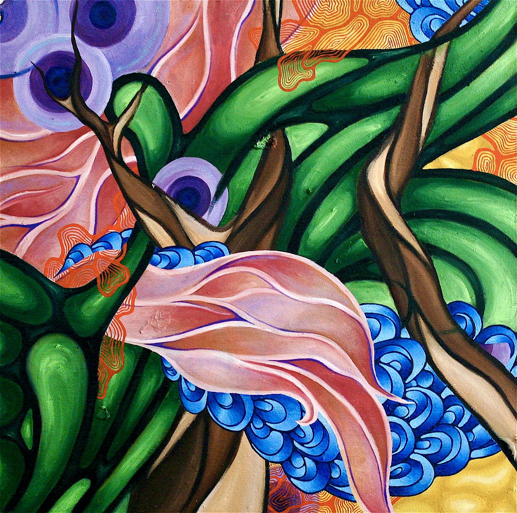 Stepping Outside - 2015 - Oil on Wood Panel