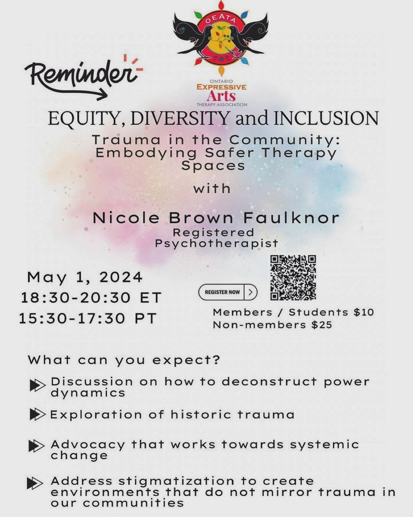 All are Welcome. #education #virtual

Repost from @oeataofficial 

Don&rsquo;t&rsquo;t forget to purchase your ticket for the @oeataofficial virtual workshop on May 1, 2024 from 18:30-20:20 ET  or 15:30-17:30 PT on Equity, Diversity and Equity inclus