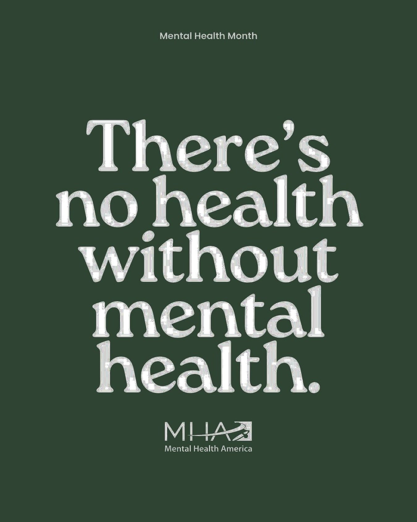 We Love This! 

Repost from @mentalhealthamerica 

Repeat after me: mental health is just as important as physical health! 🗣️

#trauma #selflove #healing #growth #generationaltrauma #generationalhealing  #selfworth #worthit #mentalhealthawareness #e