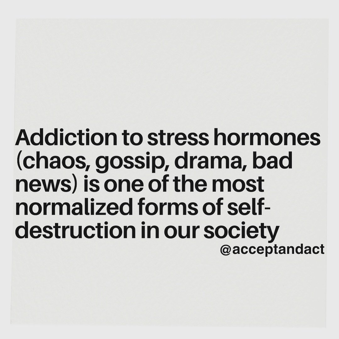 Amplifying Voices &amp; Educational Embodiment

Repost from @acceptandact 

Can&rsquo;t stop doomscrolling negative content? Always in love with drama? You probably have a stress addiction like the majority of the population
.

Growing up in chaotic,