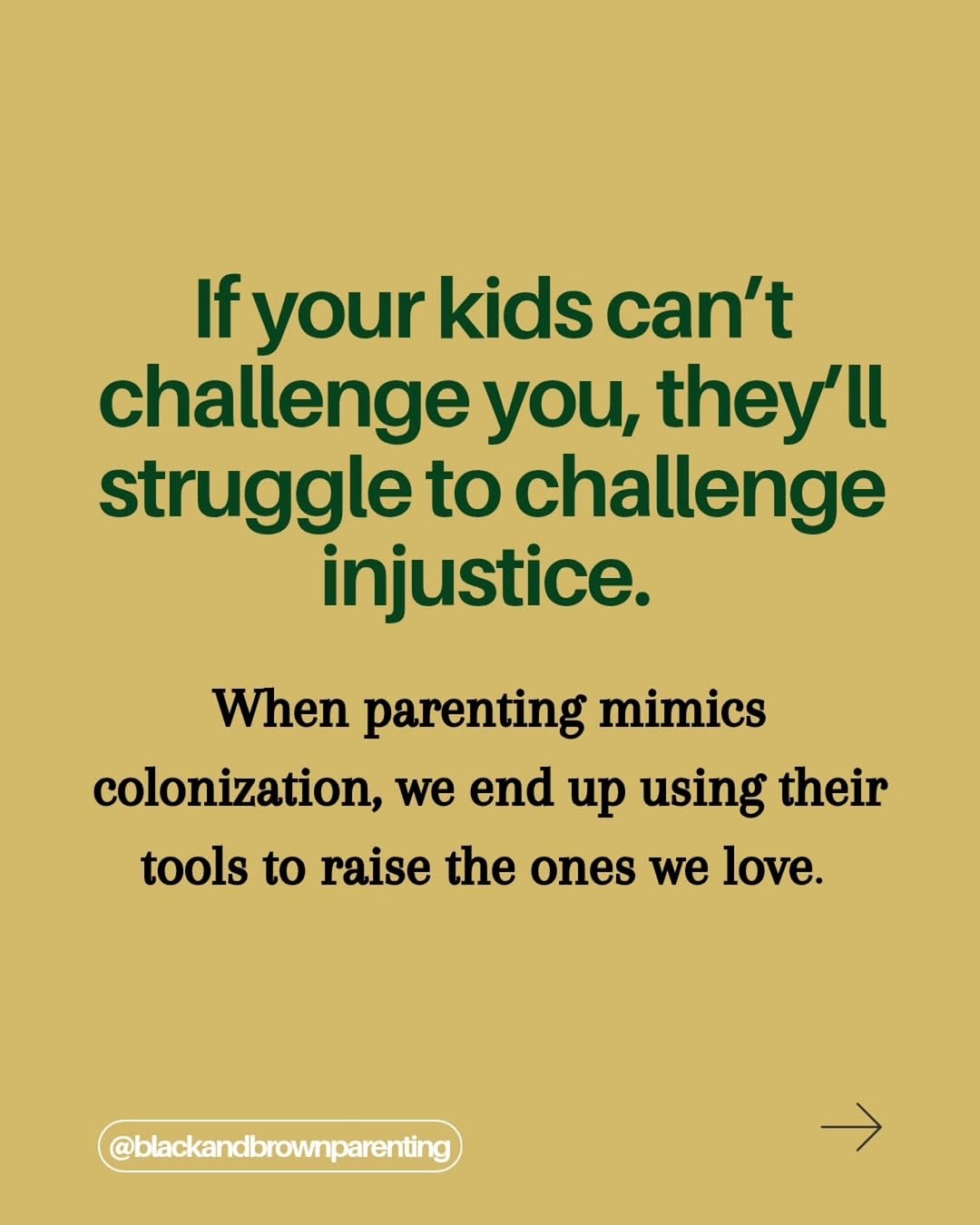 Educational Corner: Reposted by @blackandbrownparenting π«ΆπΎ♥οΈ #resourcesharing
When parenting mimics colonization, we raise our children with the very tools that harm us.
π§ With a degree in South Asian & African colonial history and