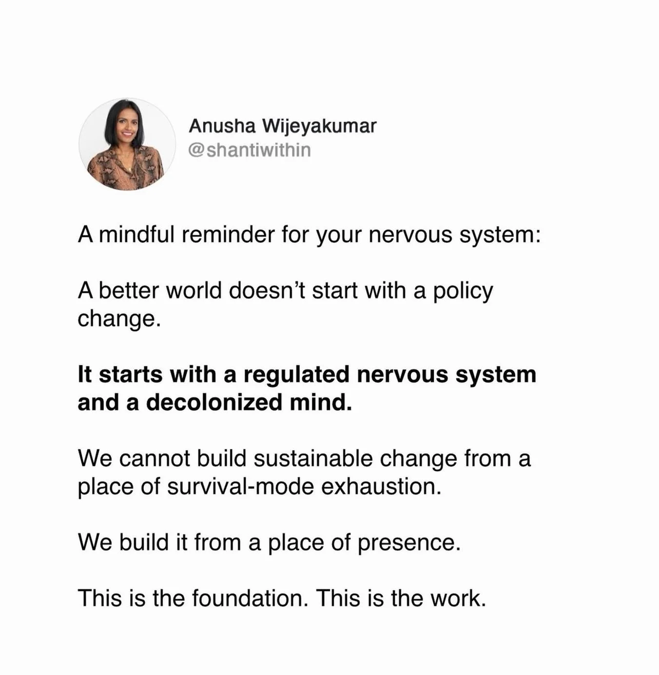 We LOVE This Awareness 🫶🏾&hearts;️ -educational awareness resource. 

TEAO Canada embodies this by designing every training, retreat, and program as a regulated, relational space first&mdash;where people are not asked to perform healing, but are su