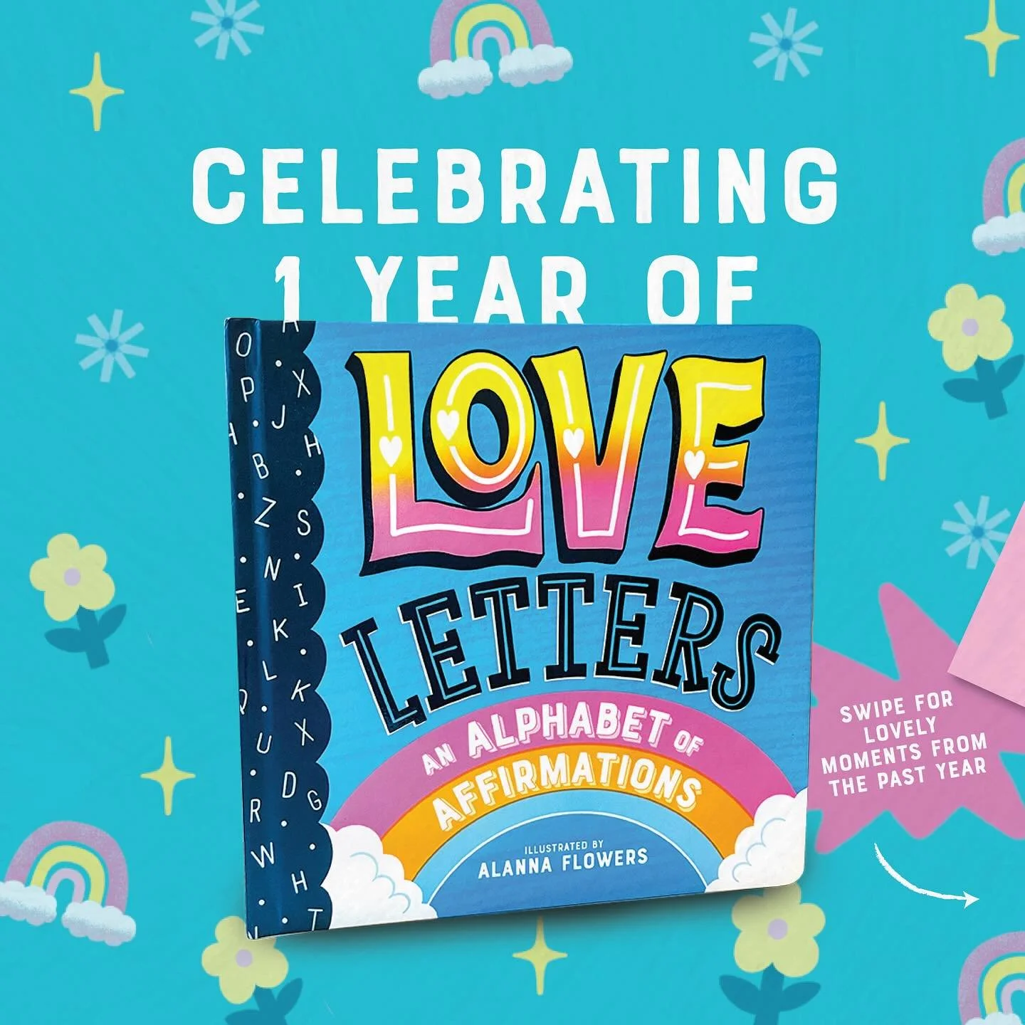 It&rsquo;s officially been 1 year since Love Letters came into the world! 🎊 This being my book illustration debut means it will always be extra special for me 🥹 

Special thanks to everyone who has bought or gifted a copy to someone in their life, 