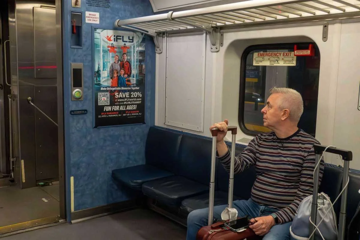 iFLY - NJ Transit Train Advertising