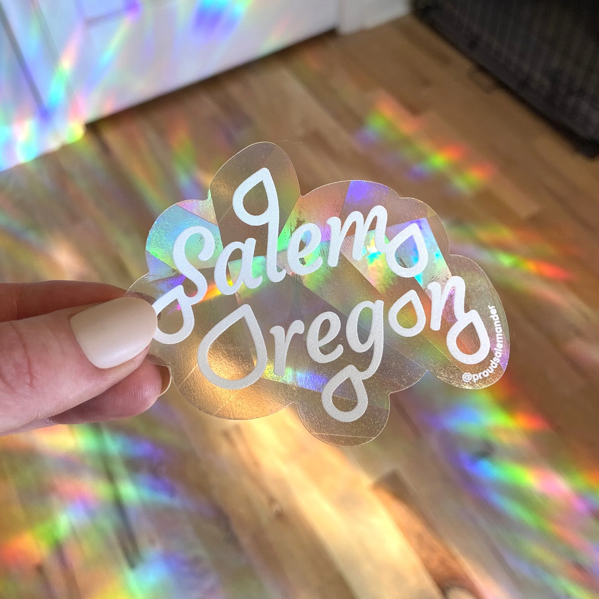 Salem Cloud Rainbow Suncatcher Window Sticker