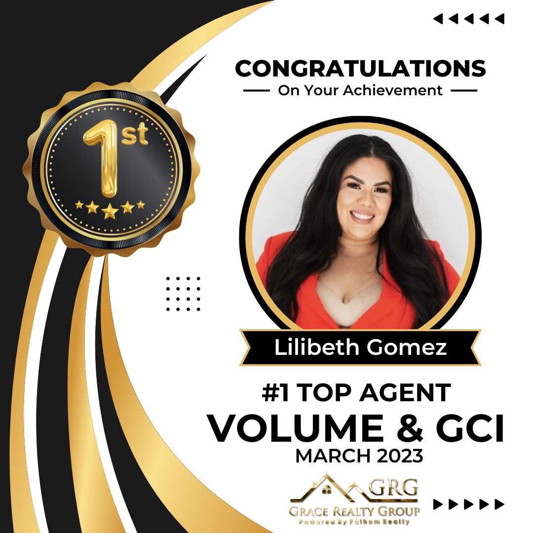 Congratulations to our Top 3 Agents for March 2023 — Grace Realty Group