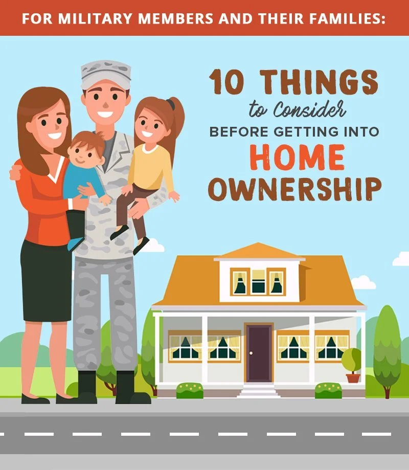 For Military Members and Their Families: 10 Things to Consider Before Getting Into Home Ownership