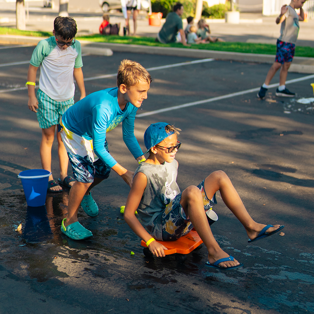 Kids playing outside