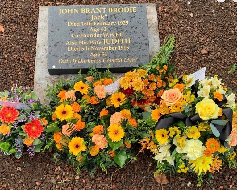 Brodie’s gravestone 