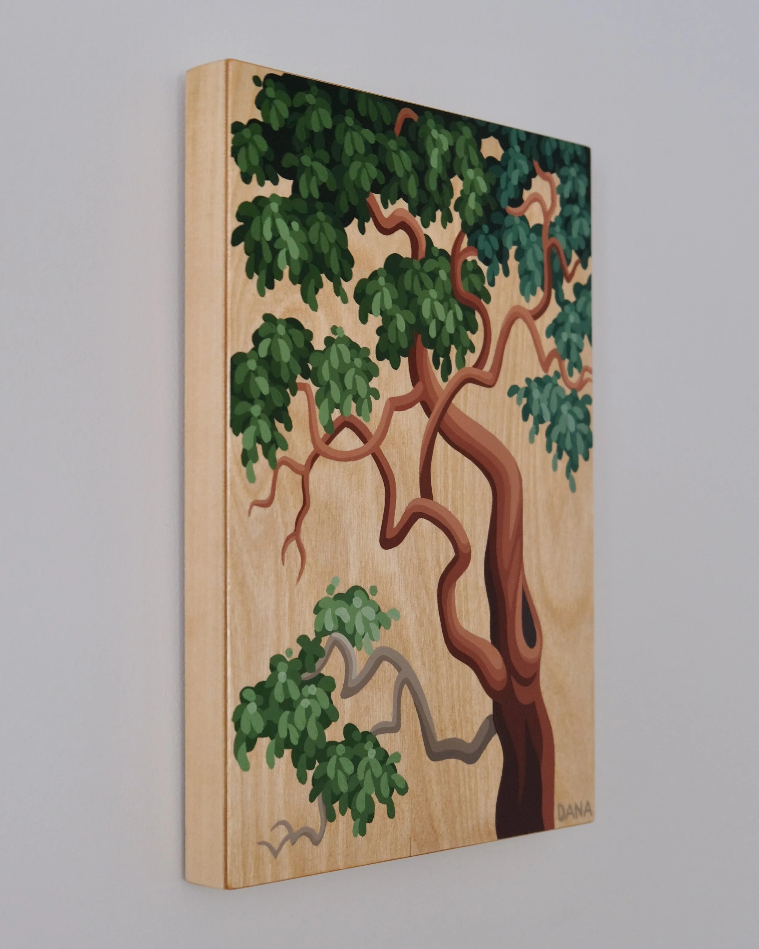 Wooden Arbutus II (9x12") - $450