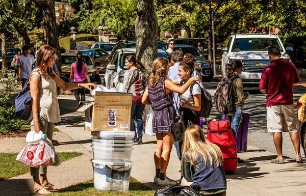 Last-minute packing for Brown