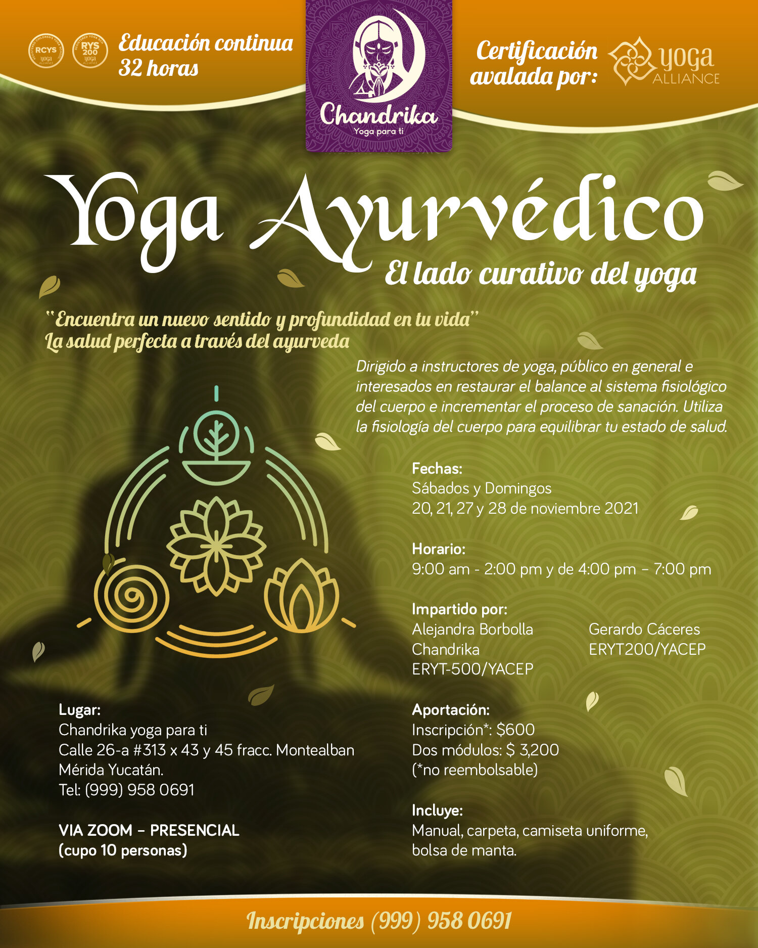 Certificación Yoga Ayurvédico