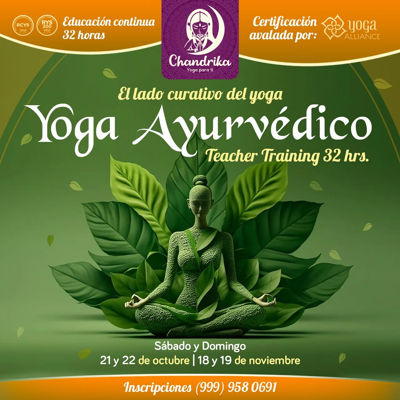 Yoga Ayurvédico Teacher Training 32 hrs.