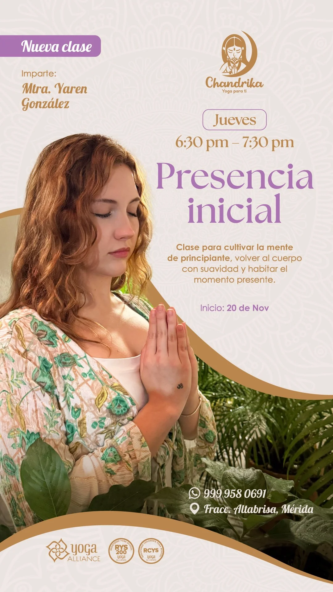 Nueva clase: Presencia inicial