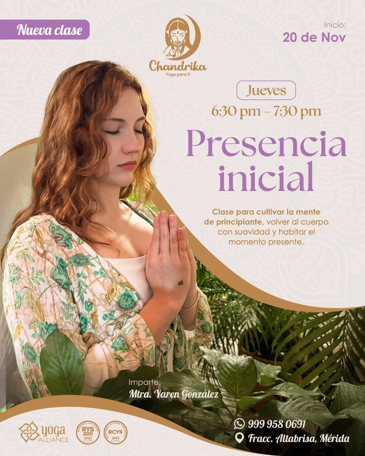 Nueva clase: Presencia inicial