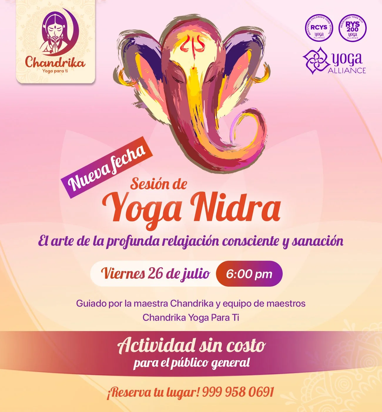 Sesión gratuita de Yoga Nidra
