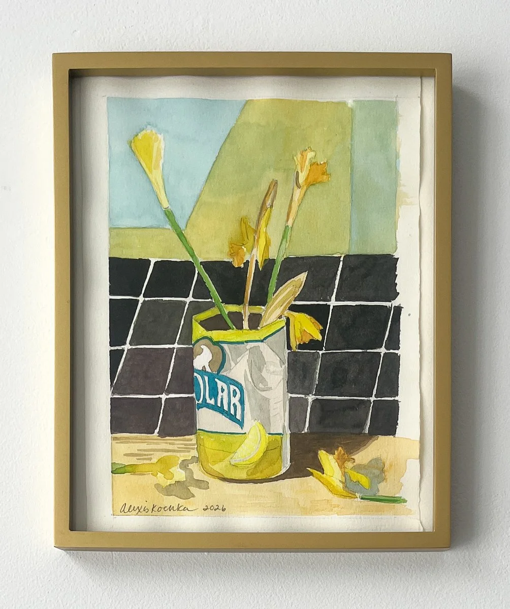 Daffodils in Lemon Selzer Can