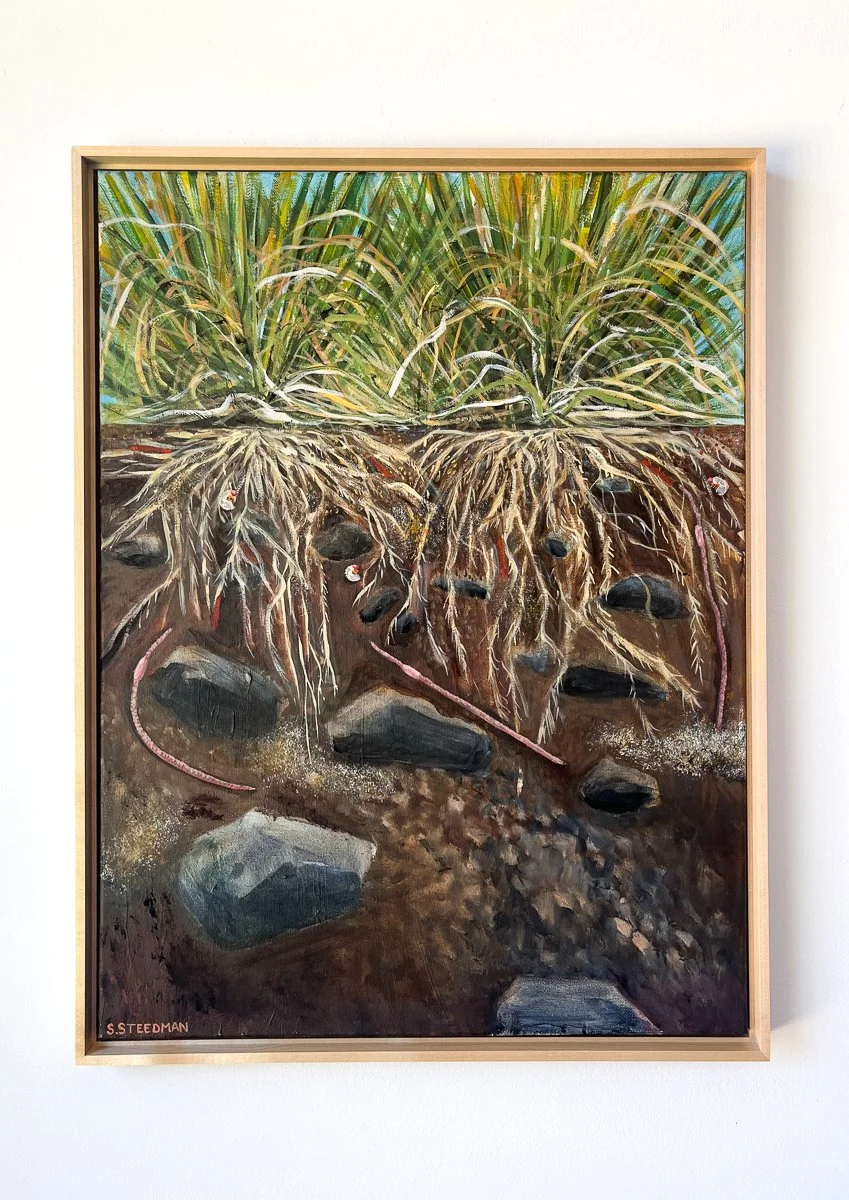 Under the Pennisetum in Fall