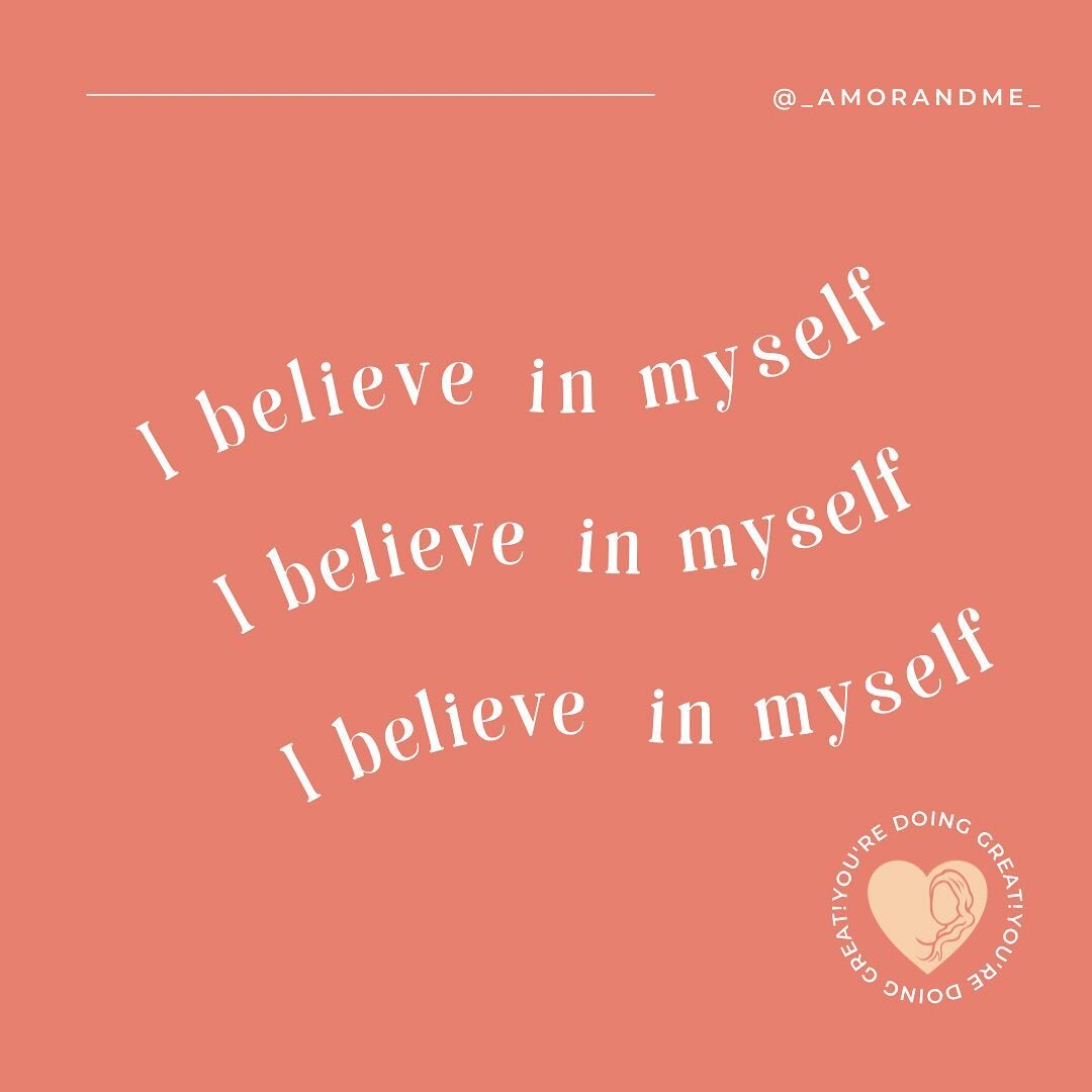 Today&rsquo;s Mantra: I believe in myself! 🧡⁣
⁣
#positiveaffirmations #mantra #believeinyourself #coachinglatinx #coach #latinx #positivequotes