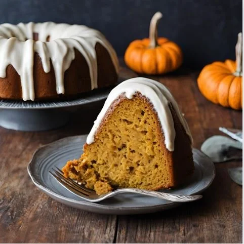 Pumpkin Cake with cream cheese icing.JPG