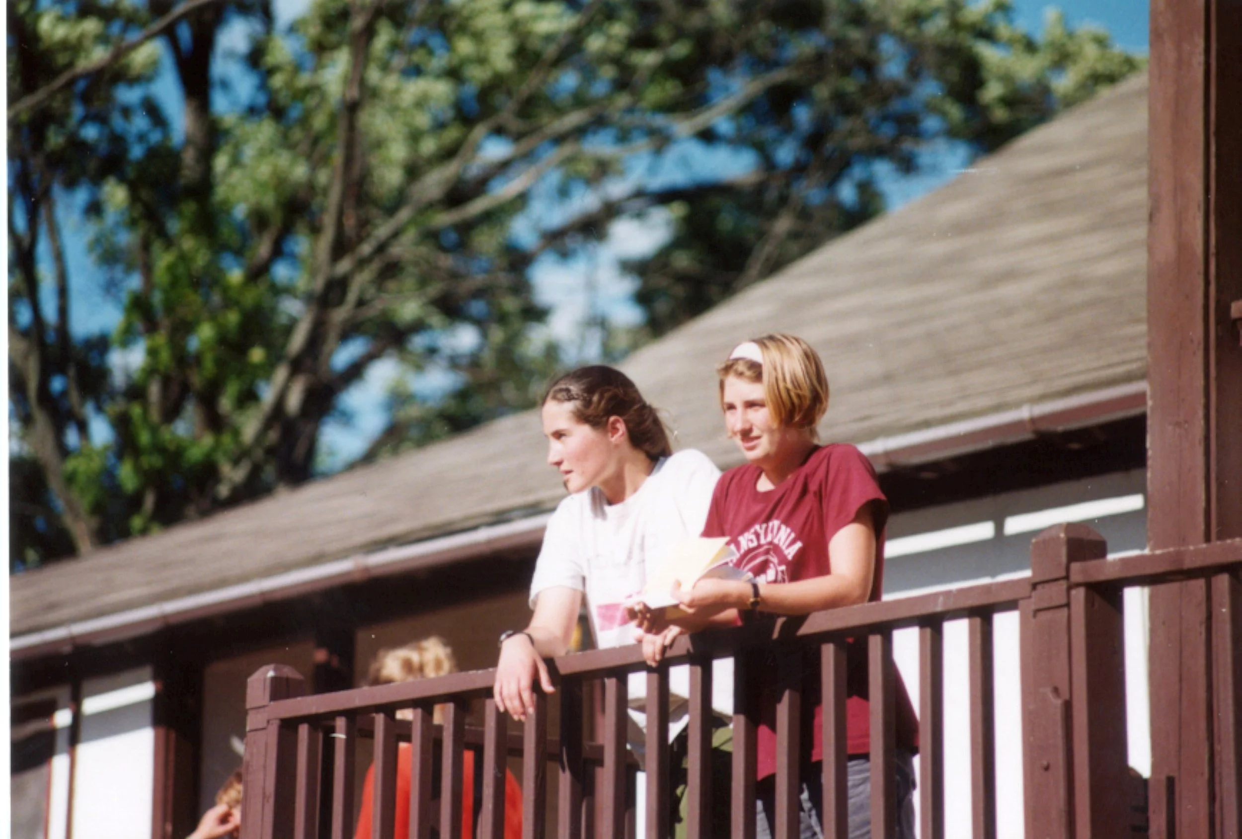 2000s - Announcement from the side porch of the Alford Lodge