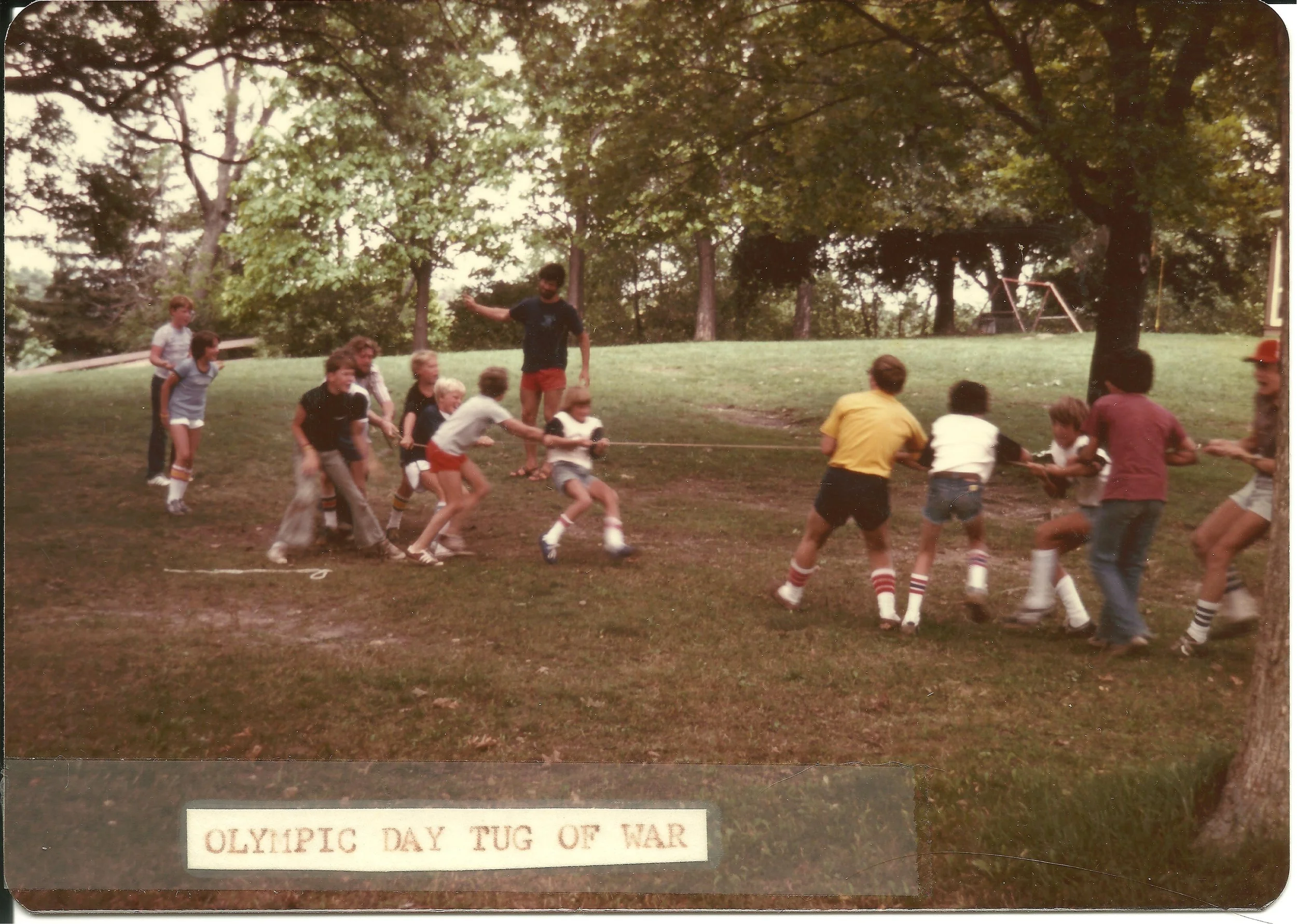 1977 - Olympic Day Tug of War Activity