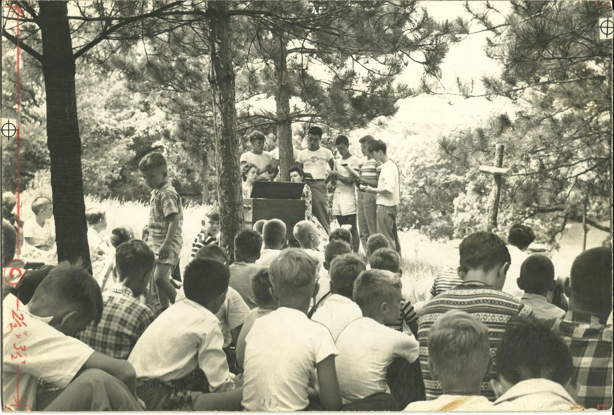 1960s - Church service in the Chapel in the Pines