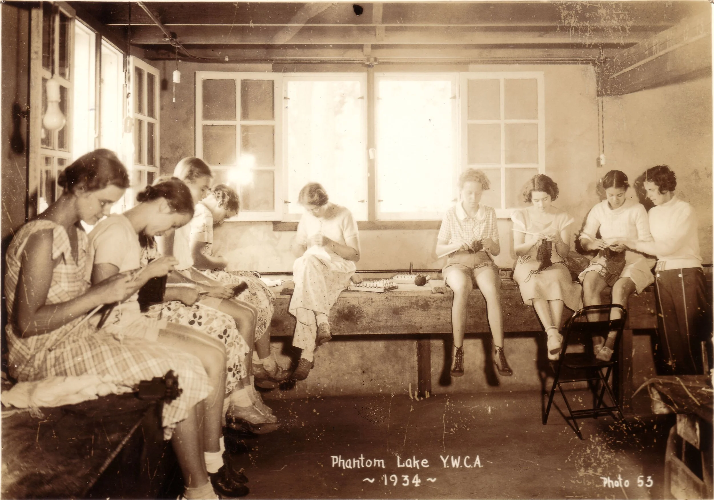 1934 - Girls in the Craft Shop