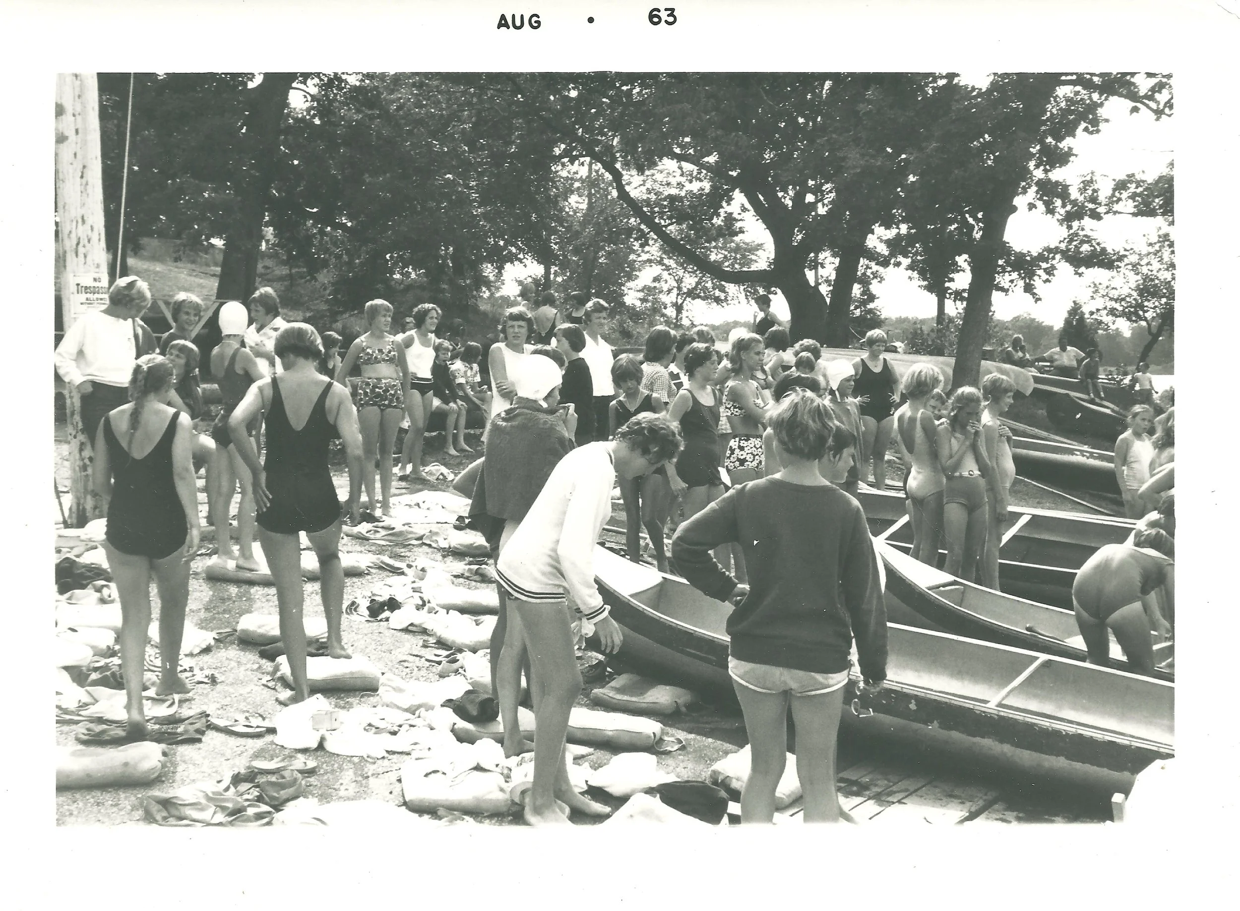 August 1963 - Campers at the Boating Area