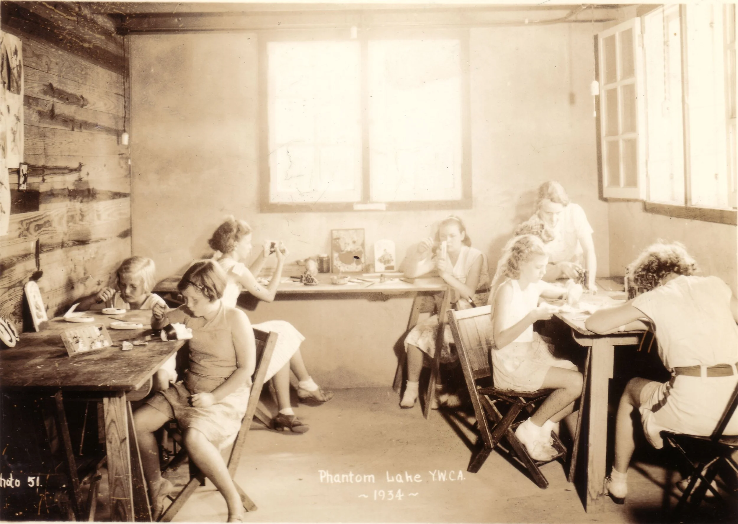 1934 - Girls in the Craft Shop