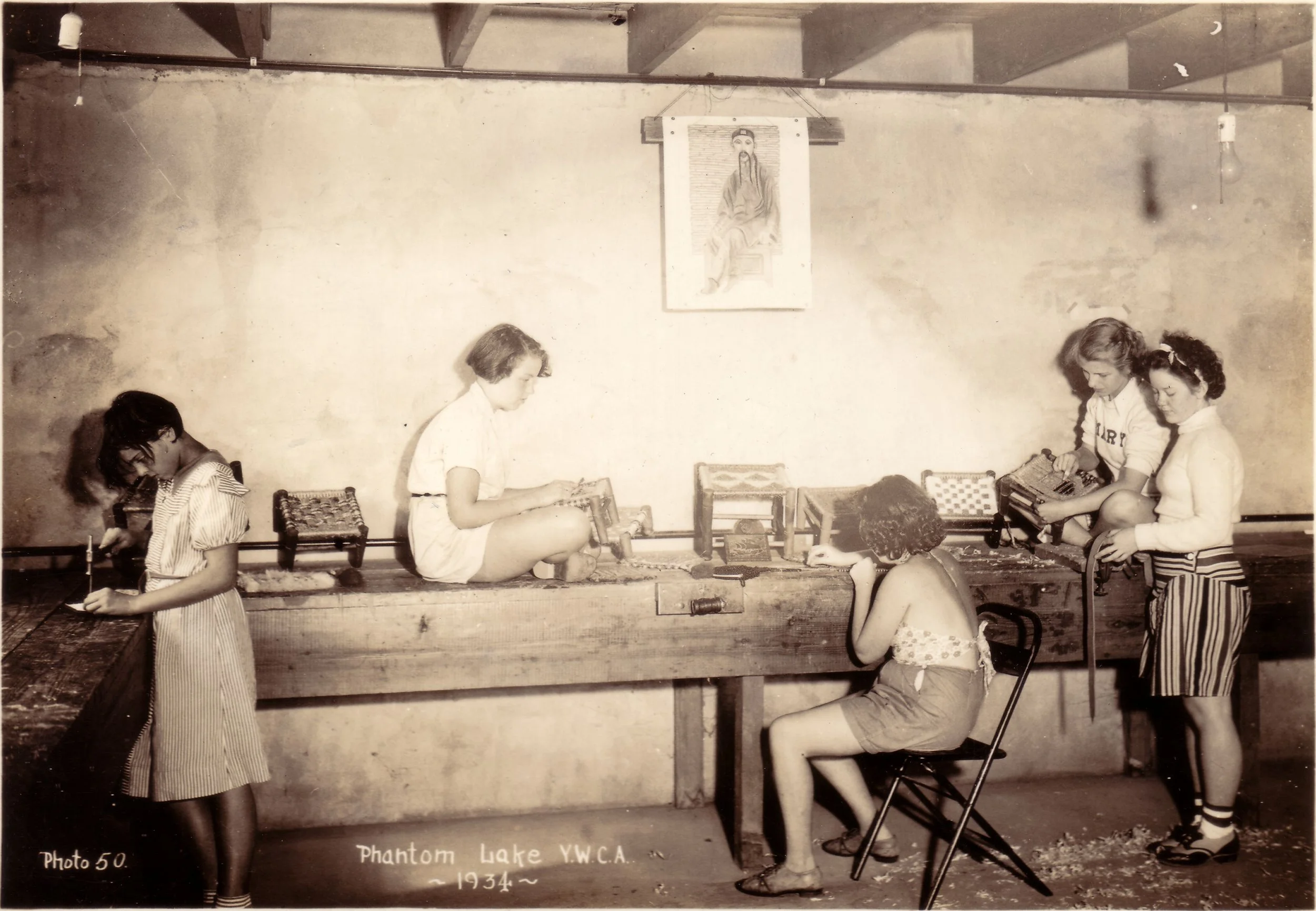 1934 - Girls in the Craft Shop