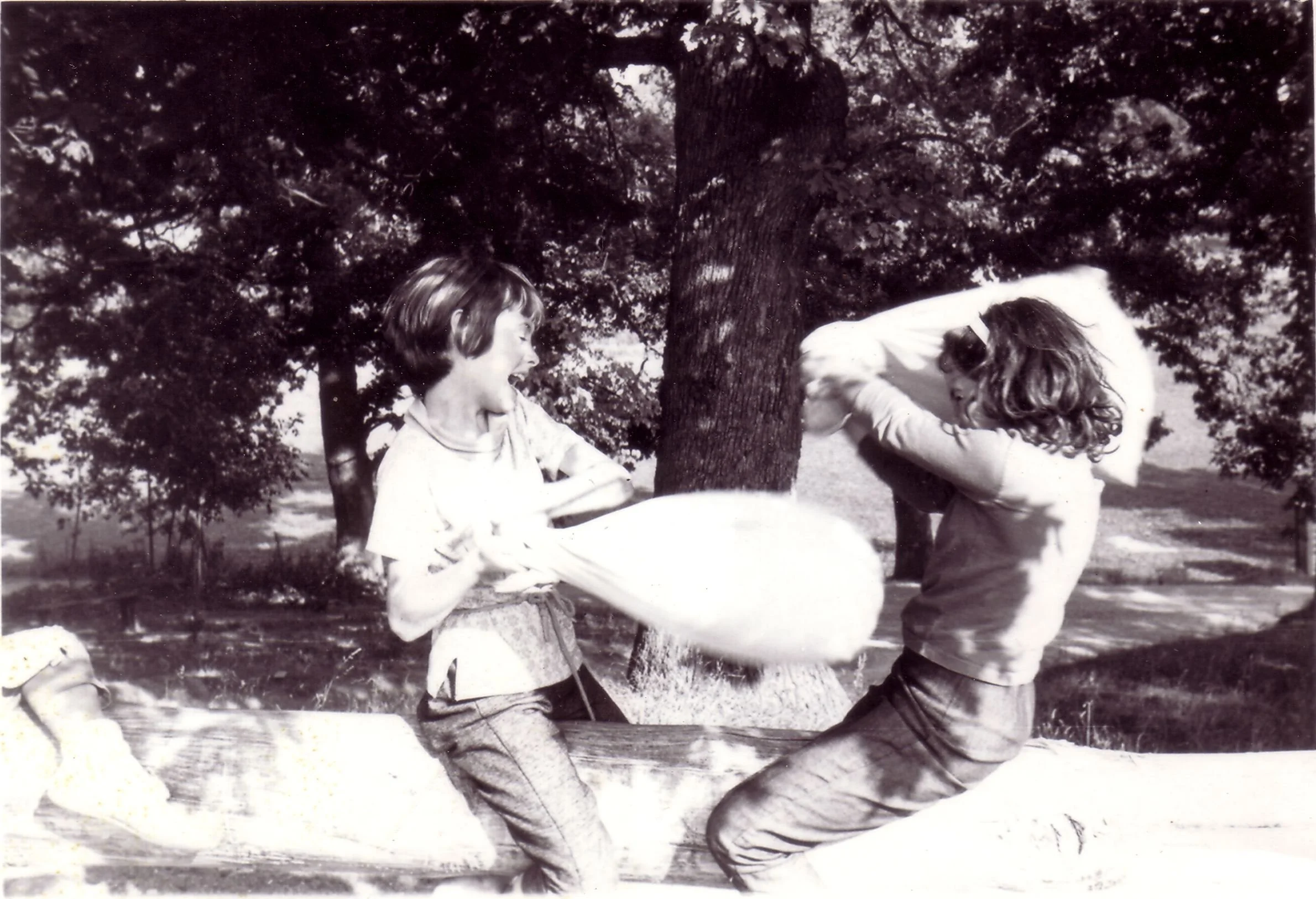 1963 - Girls having a pillowfight