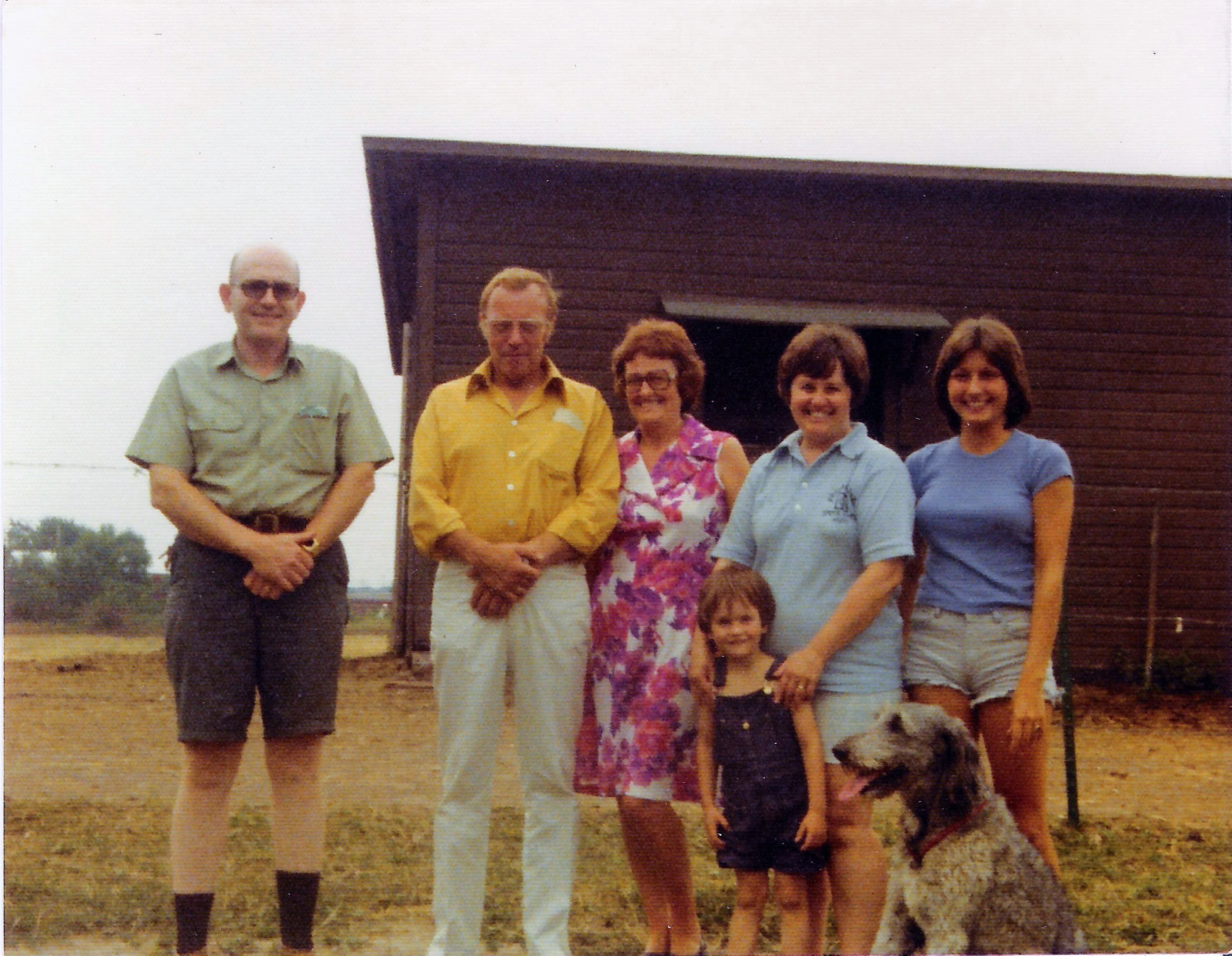 1977 - Carman Family by the Horse Stables