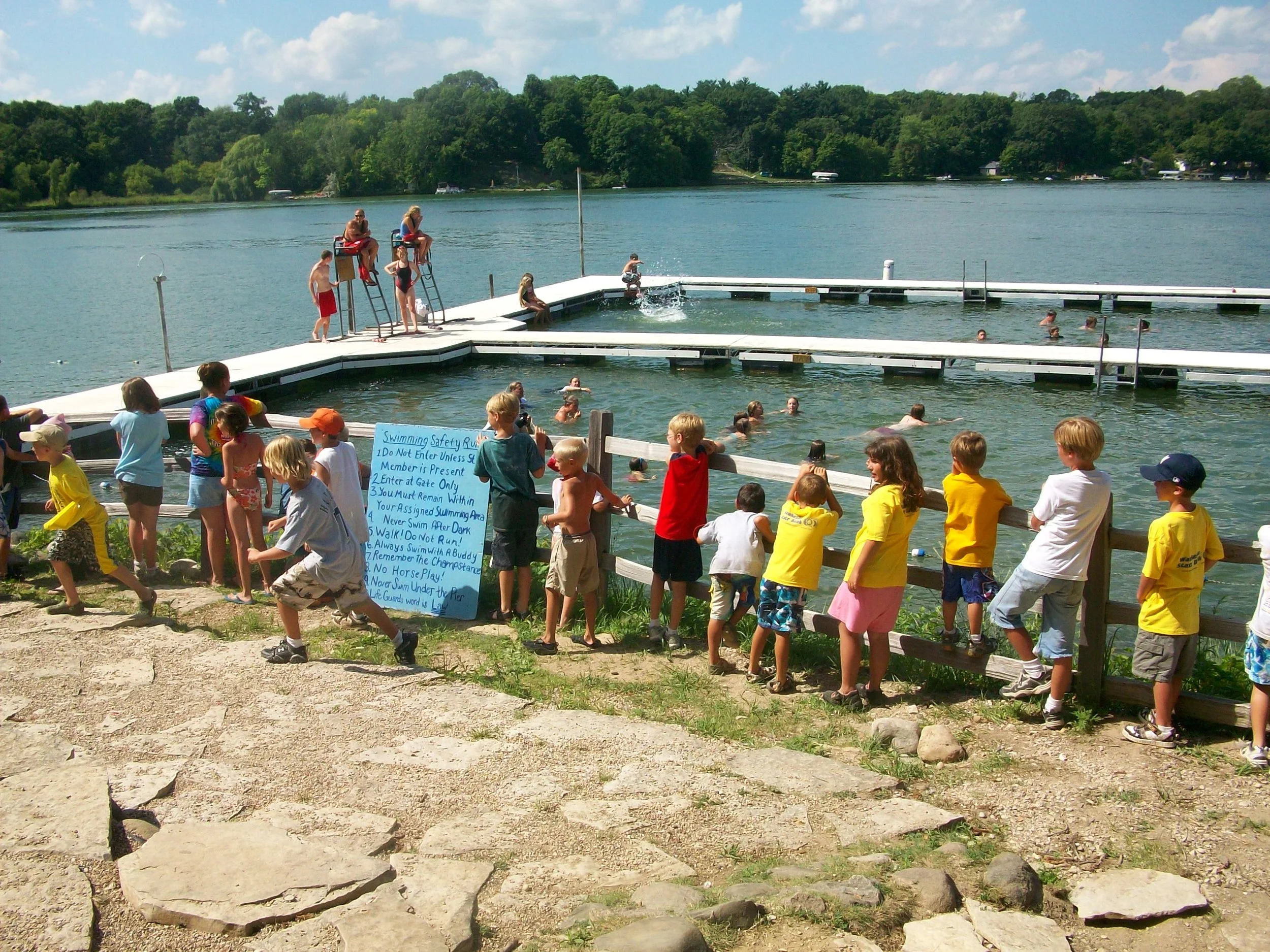 Coed 3 2008 - Campers going swimming