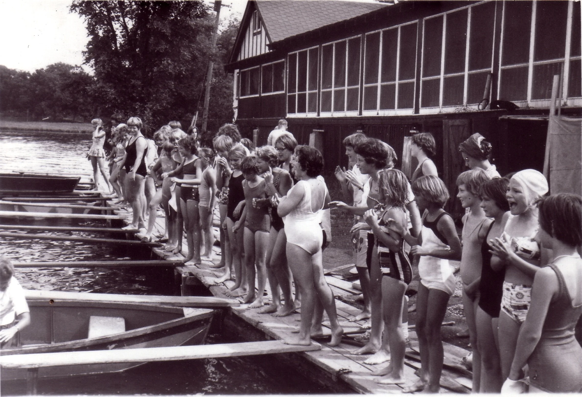 1963 - Campers wait their turn to get into boats at the Boating Area