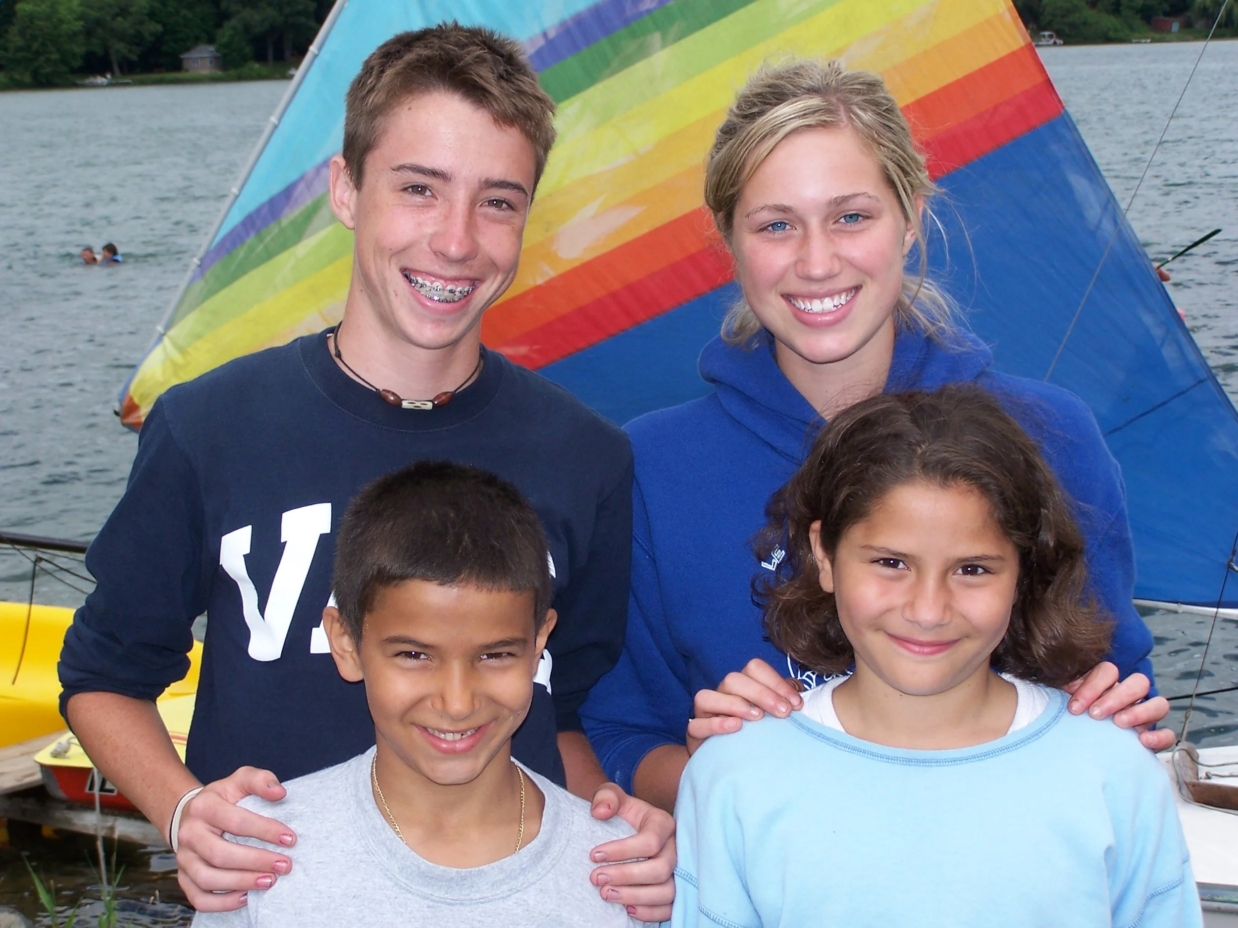 Coed 2 2005 - Campers and counselors at the Boating Area