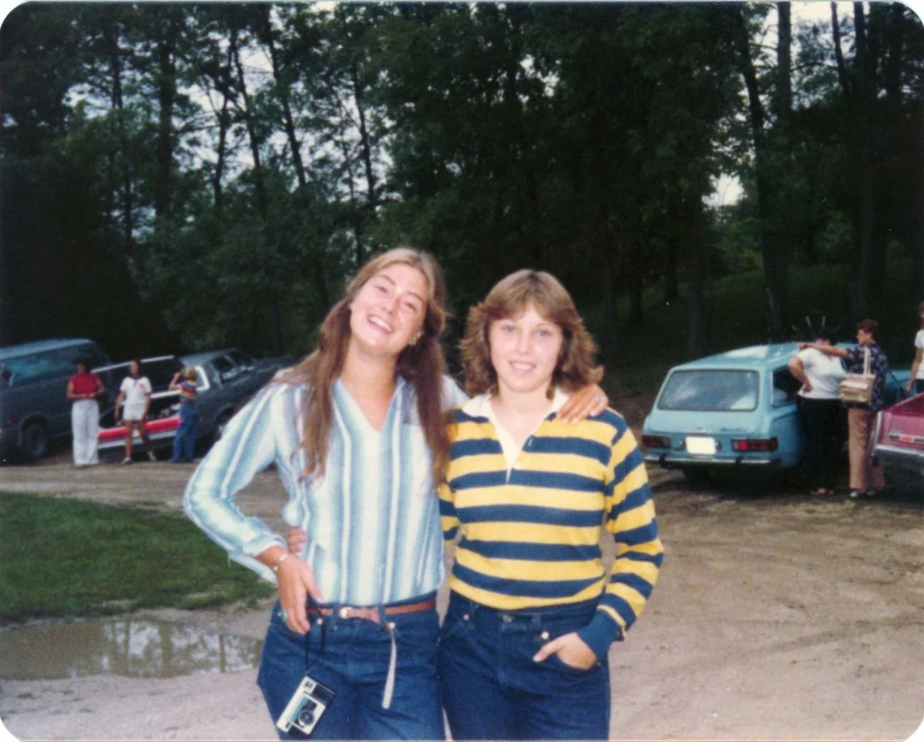 1979 - Staff in the Parking Lot
(Pictured: Diane Battin and Joelle Horn)
