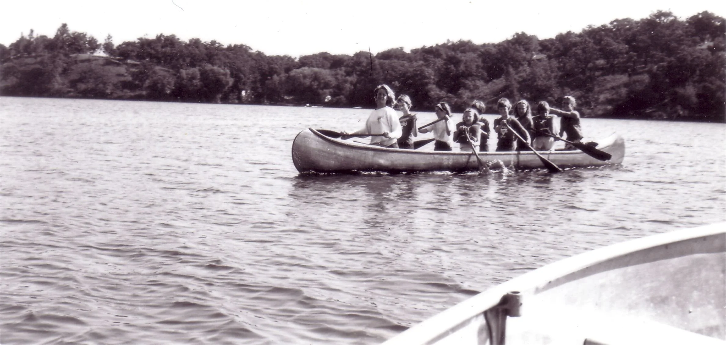 1963 - Boating in a war canoe