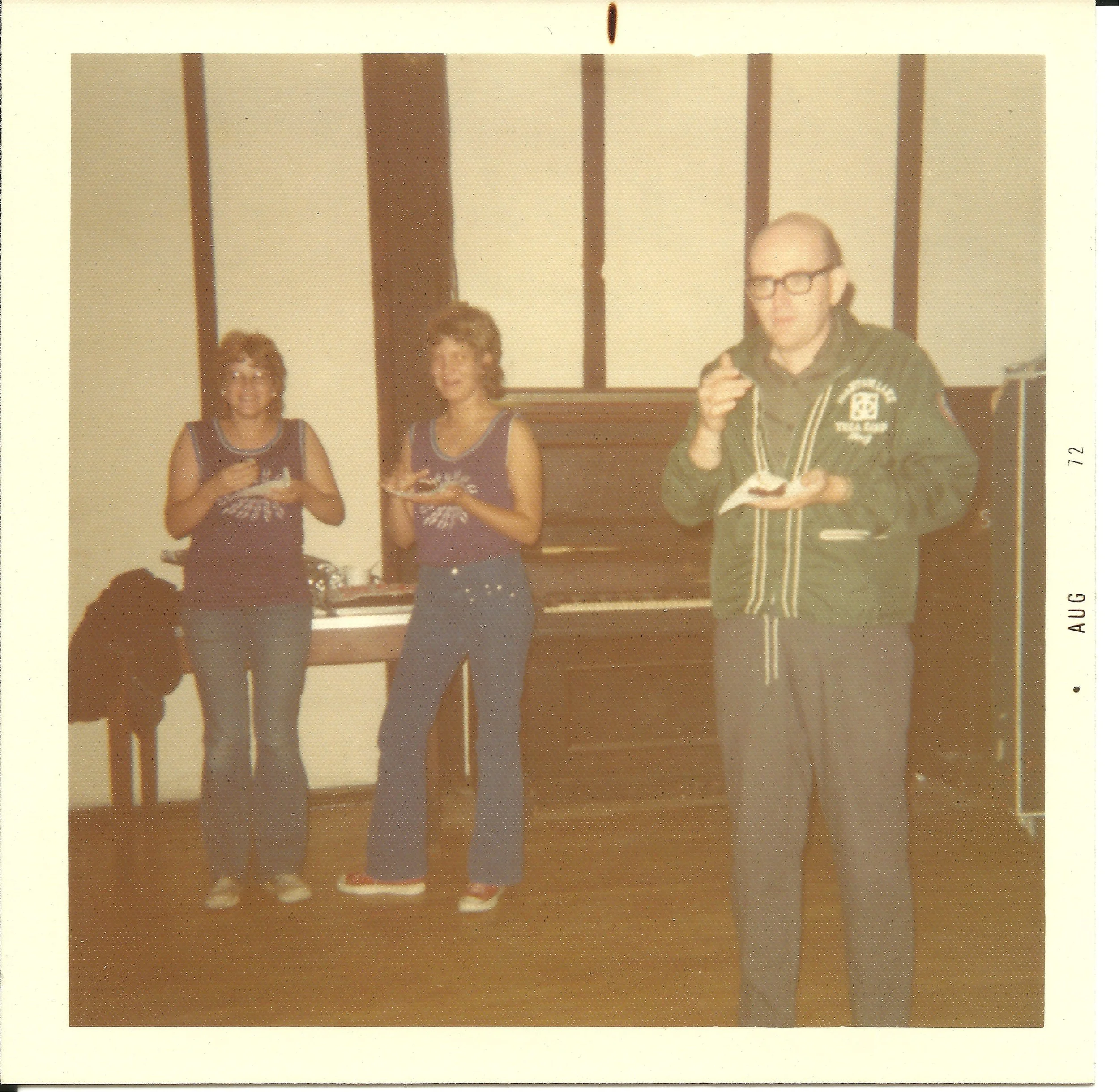 August 1972 - Staff snack inside Alford Lodge
(Pictured: Jerry "Sir G" Carman)