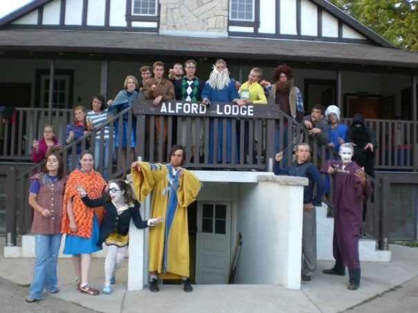 2007 - Staff in costume for the crier