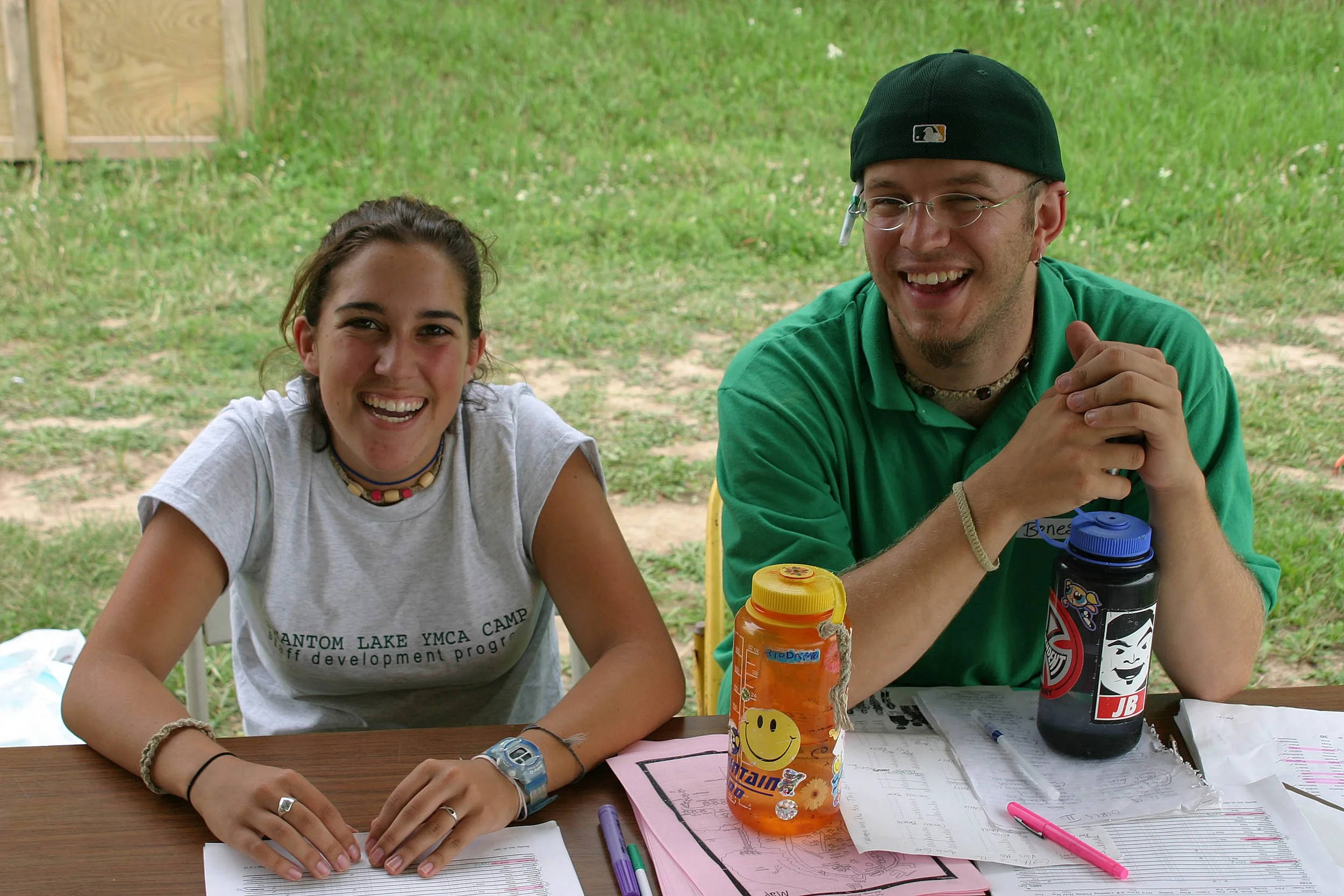 2003 - Check-in table
(Pictured: Andrew "Bones")