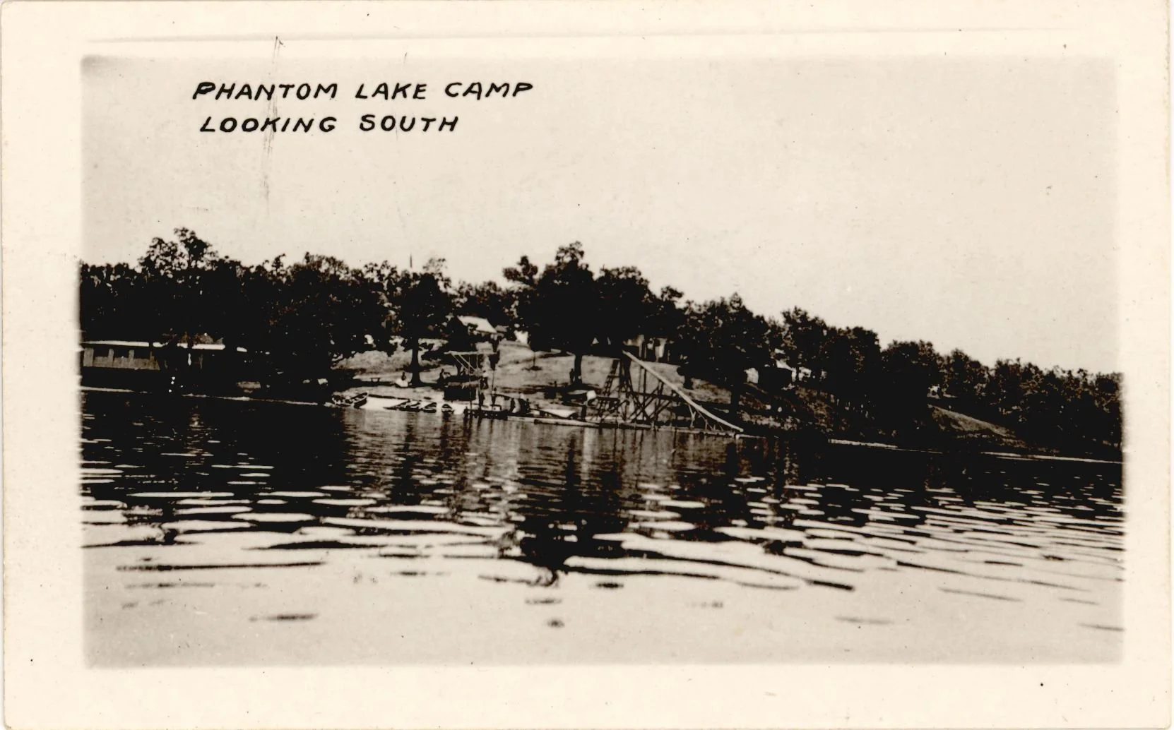1921 - View of the Waterfront area from Phantom Lake