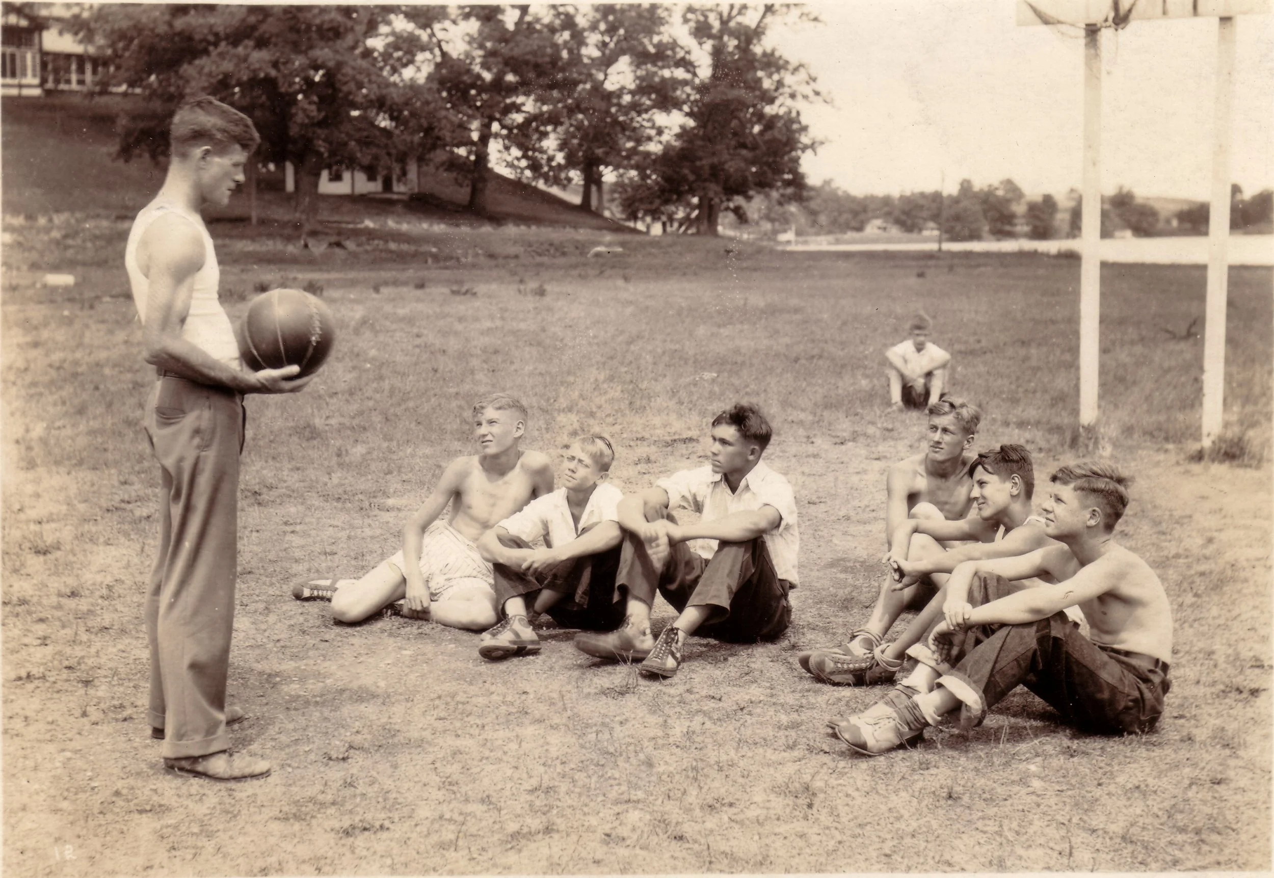 1930s - Learning a new game on the Athletic Field