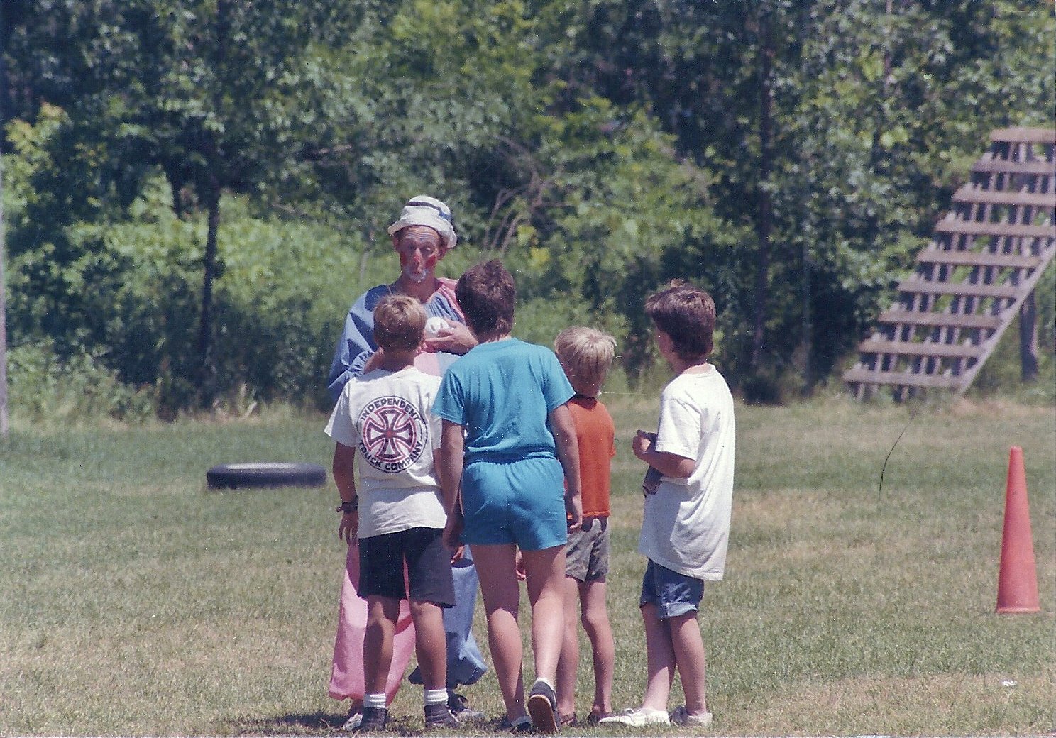 1989 - Campers play a game on the A-Field