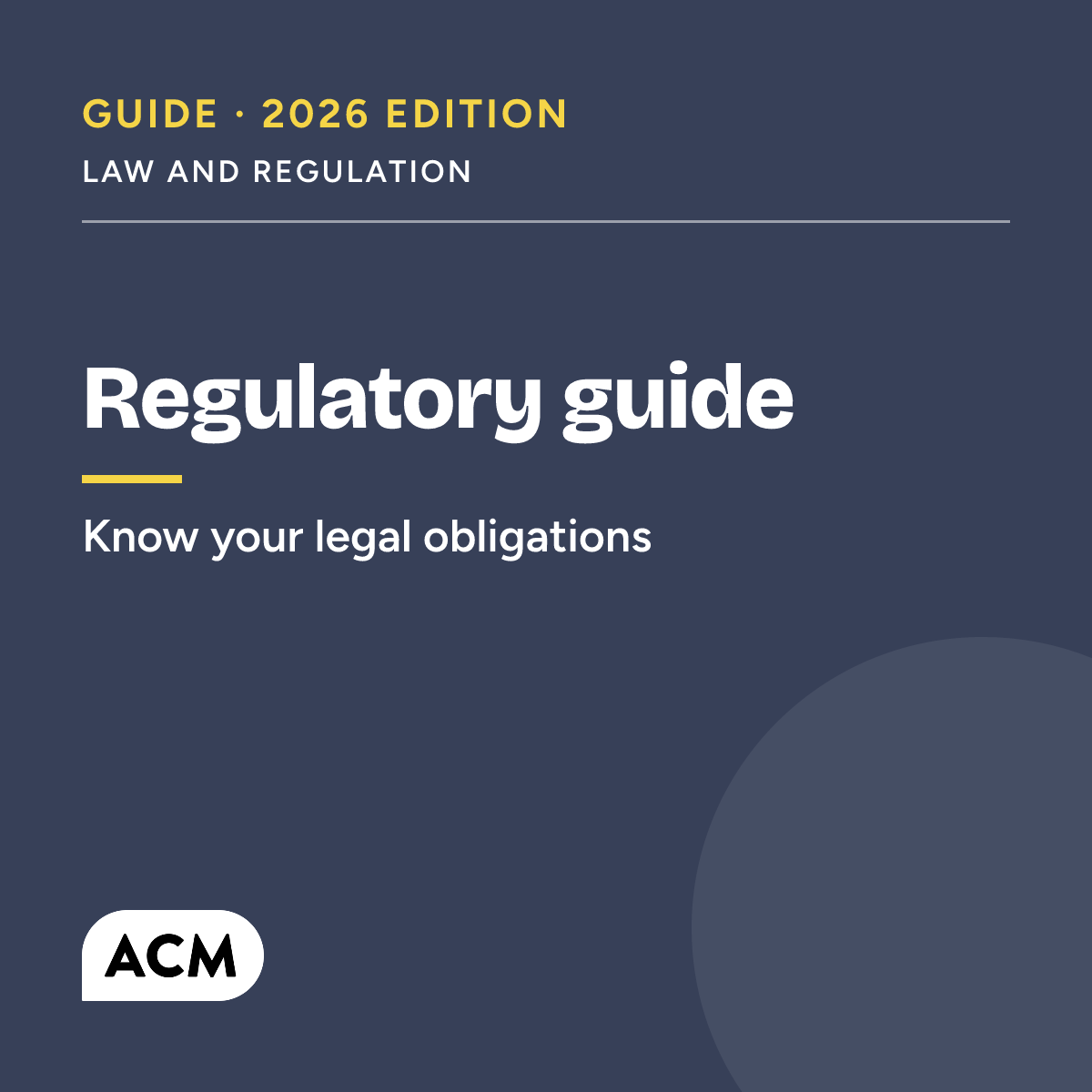 Regulatory Guide for Managers, Moderators and SM Leads