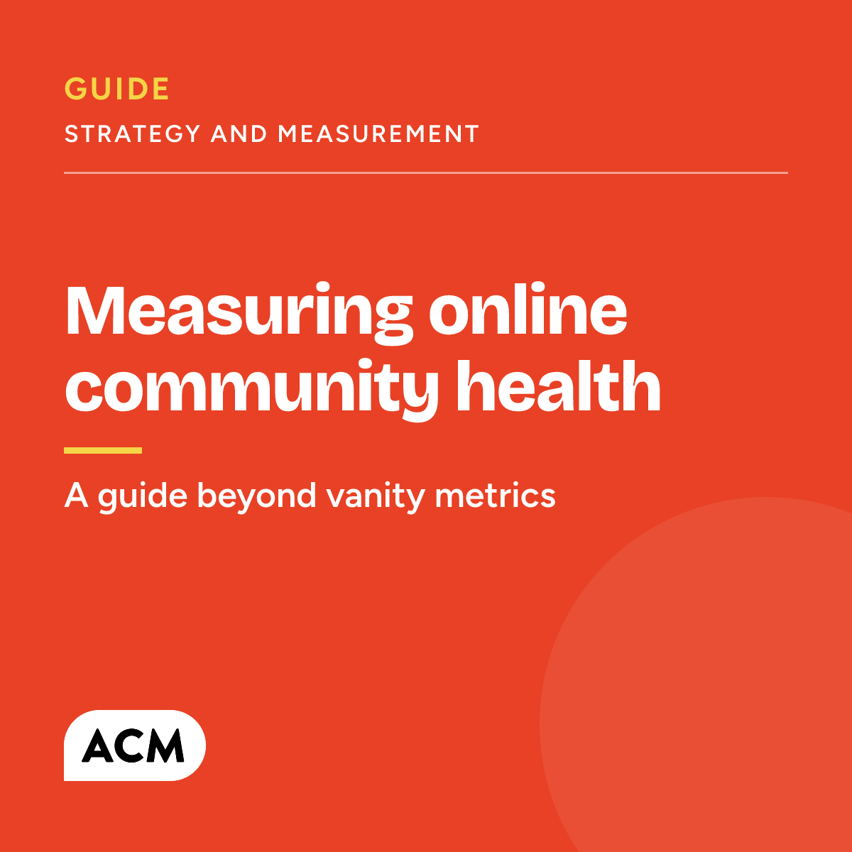 Measuring Online Community Health