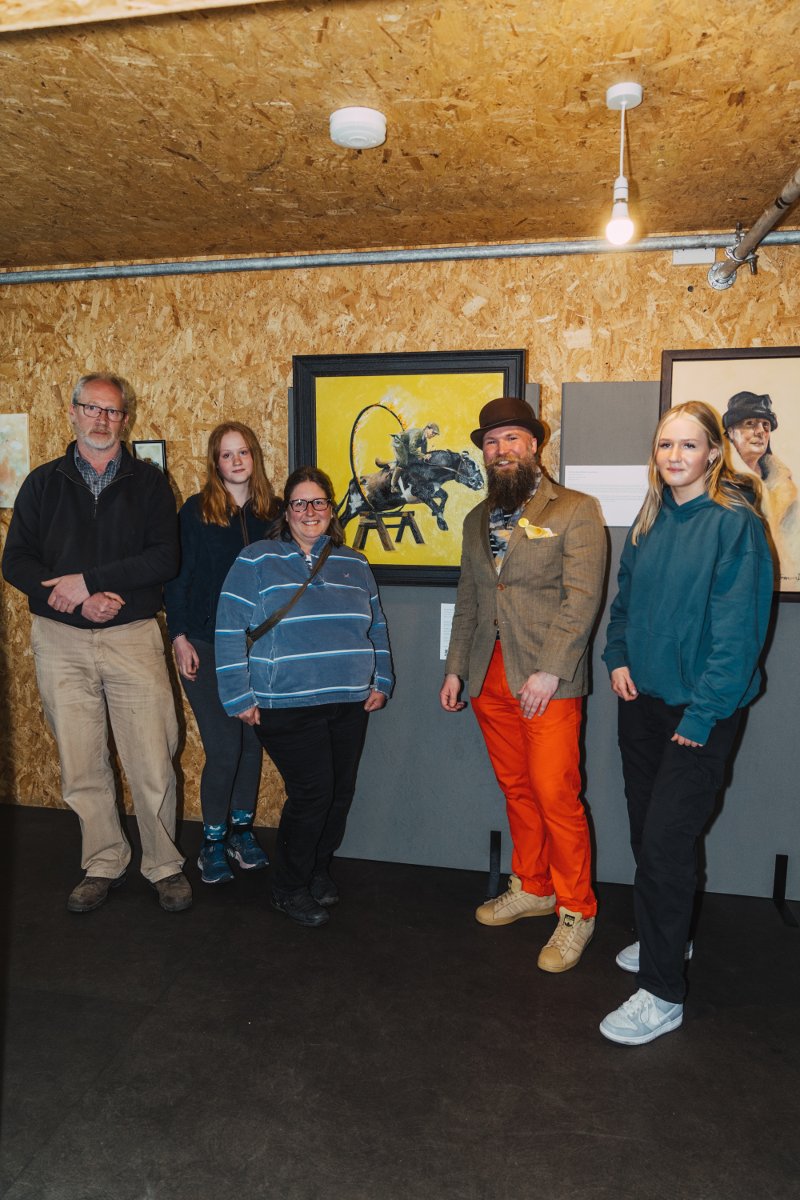 Colin Newlove's family meet the artist