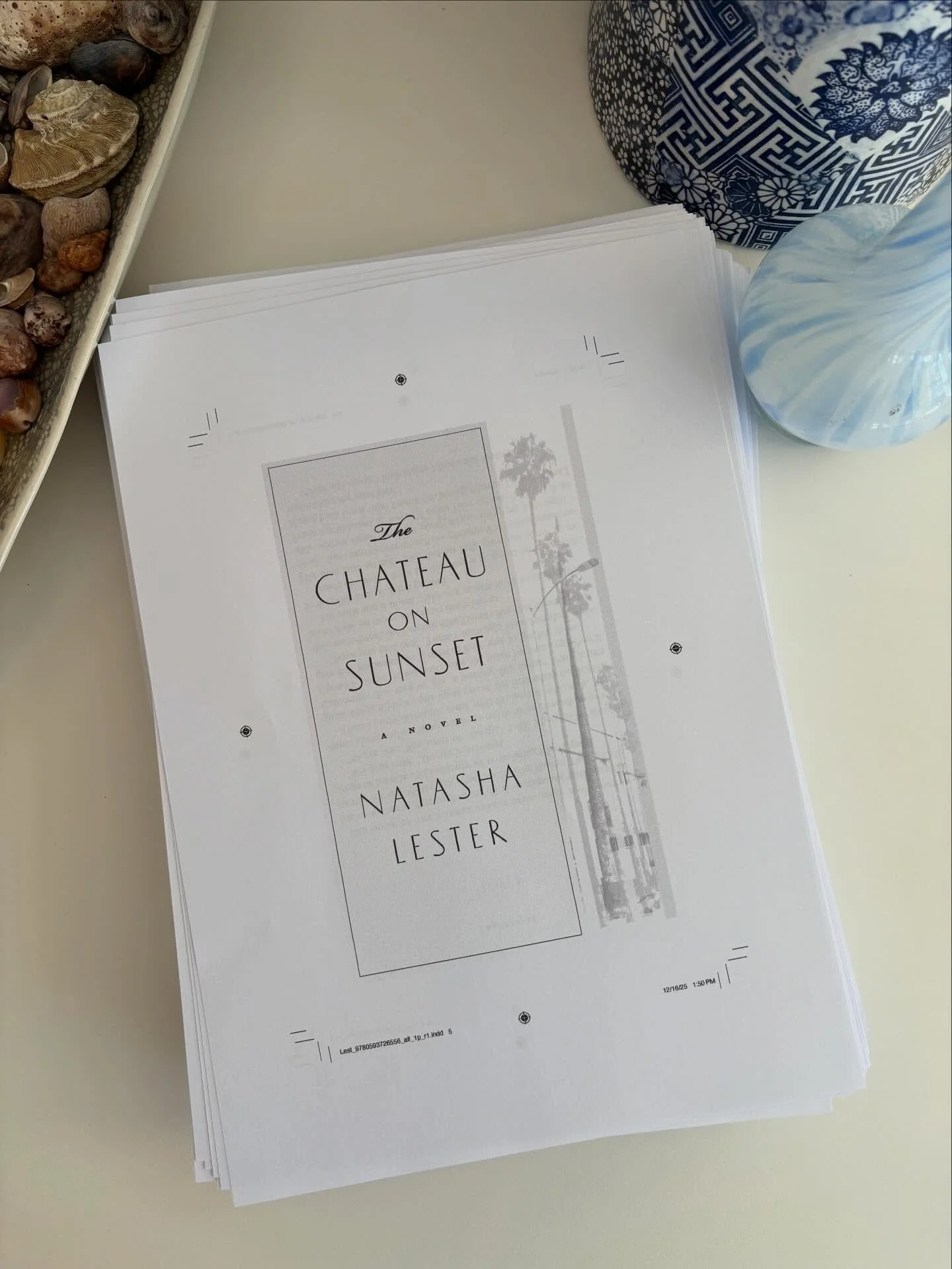 Page proofs have just arrived for THE CHATEAU ON SUNSET and I&rsquo;m loving the styling! I always think those small details make such a difference - or am I the only reader who notices the way the pages of a book look?!