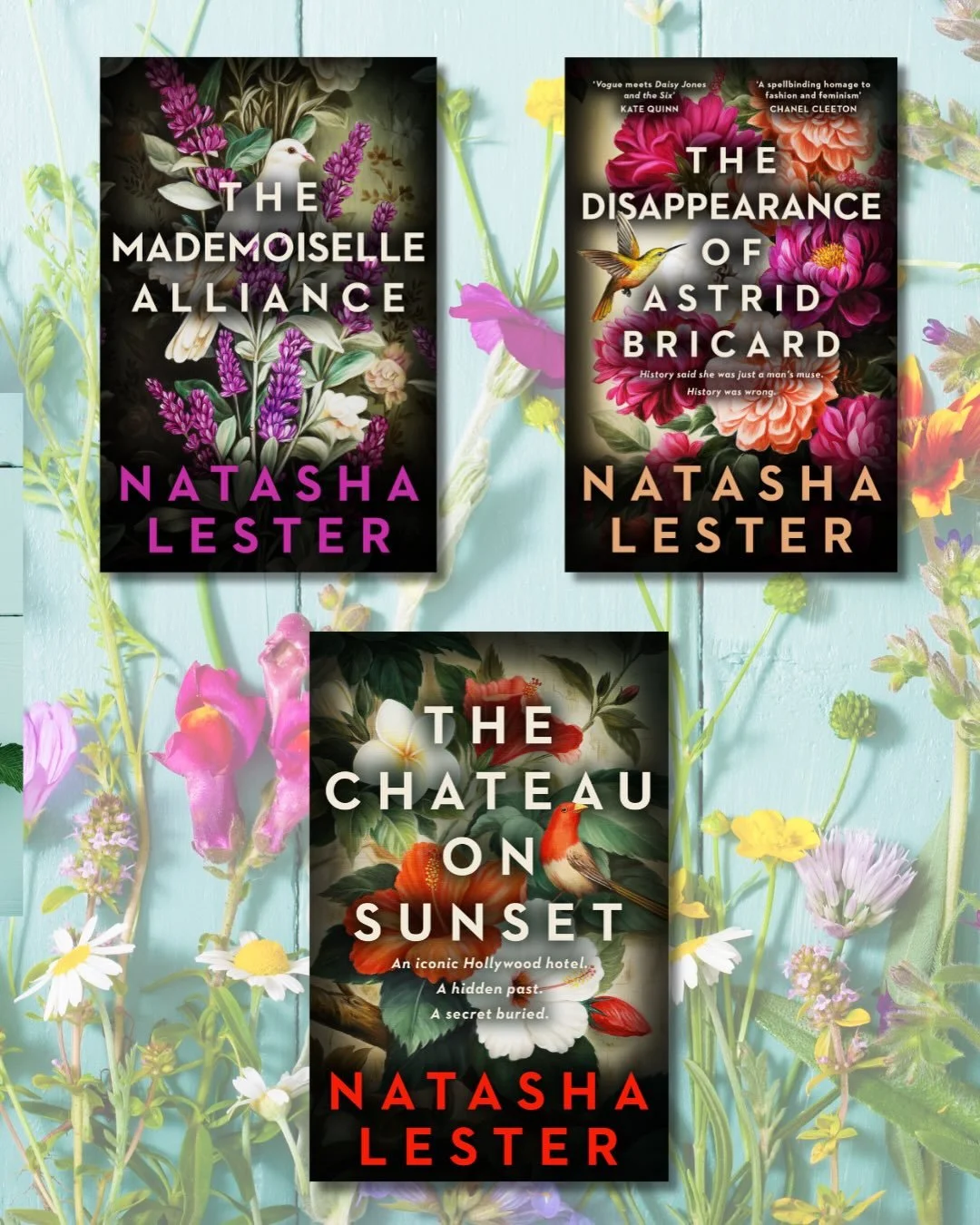 You&rsquo;ve seen the gorgeous Australian cover for THE CHATEAU ON SUNSET&mdash;but did you know we&rsquo;ve also repackaged THE MADEMOISELLE ALLIANCE and THE DISAPPEARANCE OF ASTRID BRICARD in the same style?

How good do they all look together?!

T