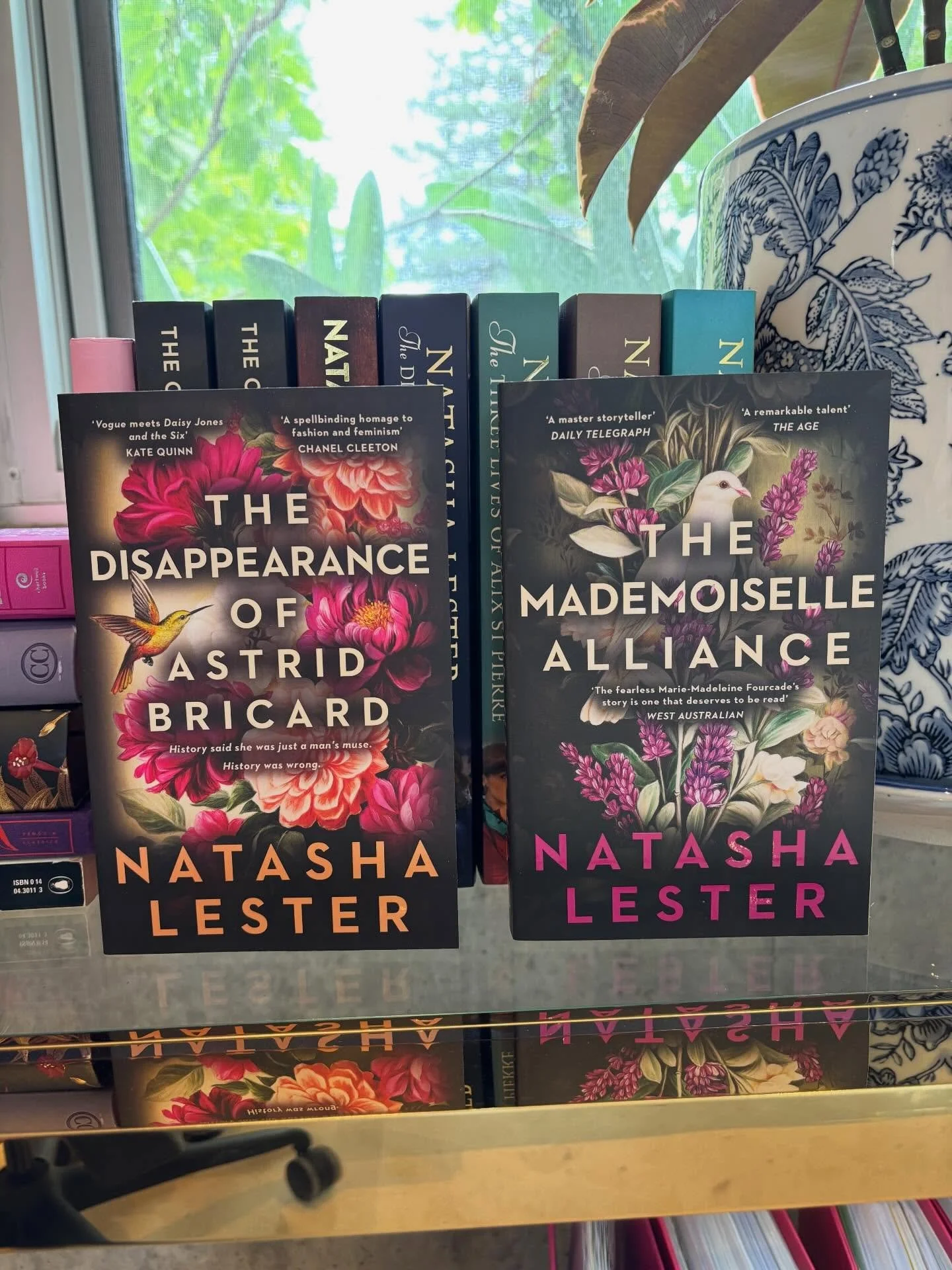 Look what just arrived! The new small format paperbacks of THE MADEMOISELLE ALLIANCE and THE DISAPPEARANCE OF ASTRID BRICARD! 

Aren&rsquo;t they beautiful?!?! These gorgeous things are in store on March 31, the same day as THE CHATEAU ON SUNSET is p